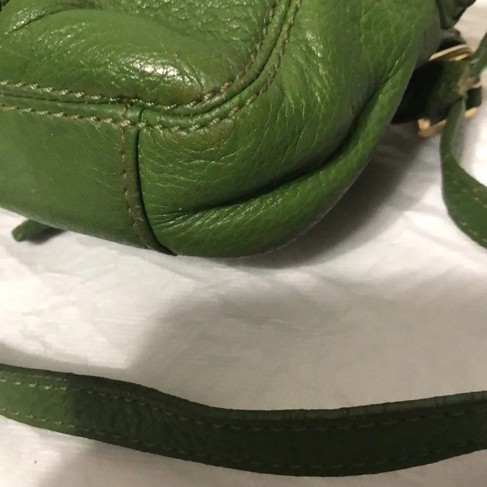 Michael Kors Mini Green Leather Crossbody Bag